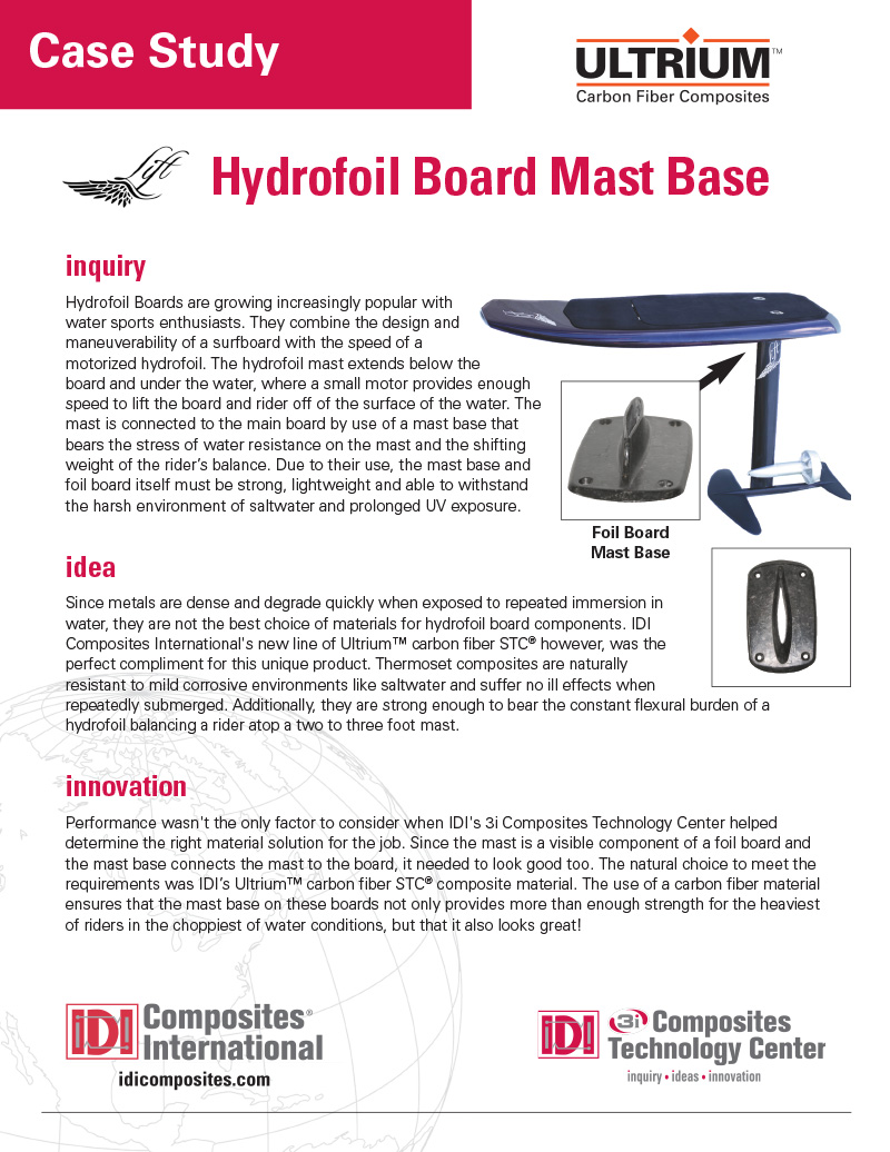 Hydrofoil Board Mast Base Case Study
