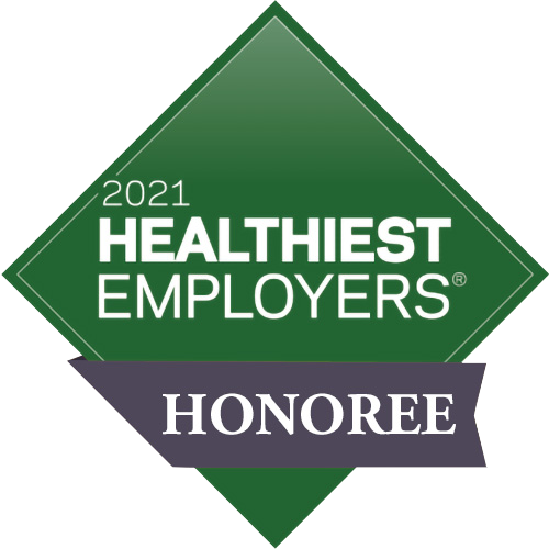 Spire Wellness 2021 Healthiest Employer Honoree Award