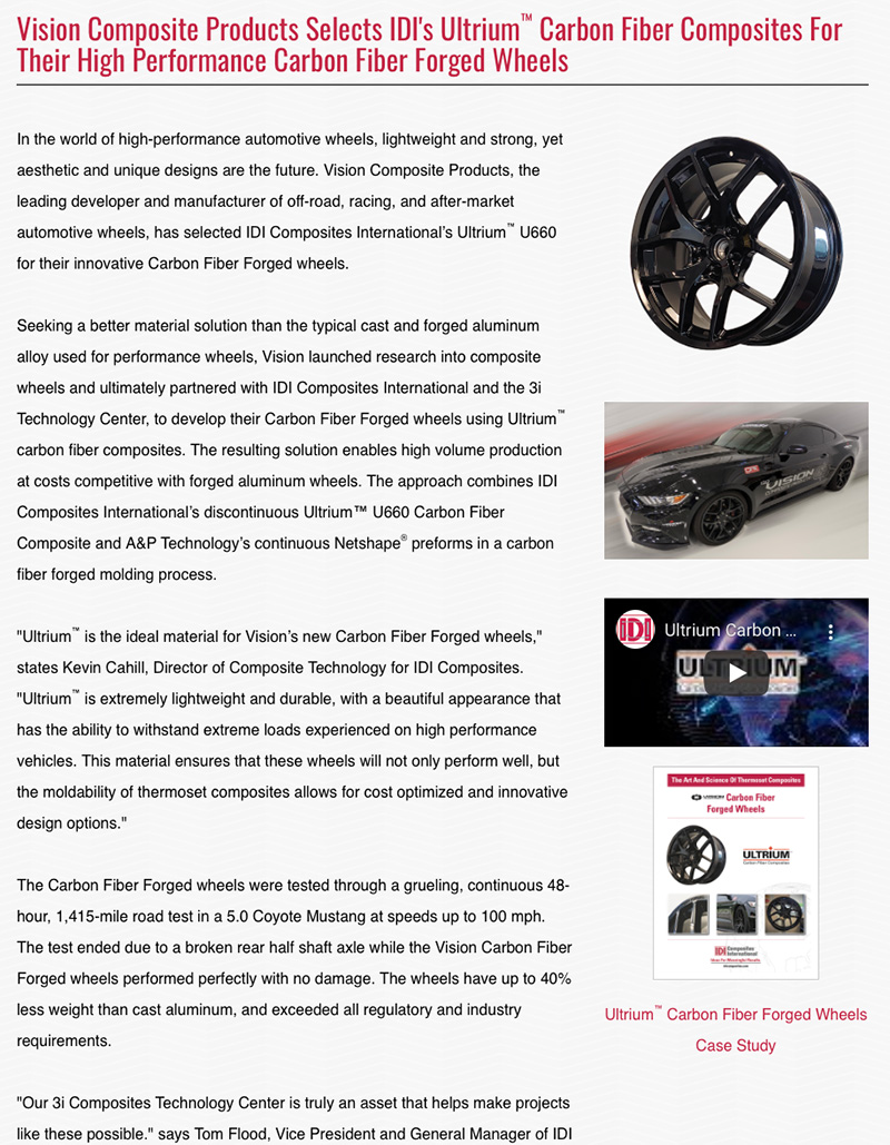 Vision Wheel Press Release
